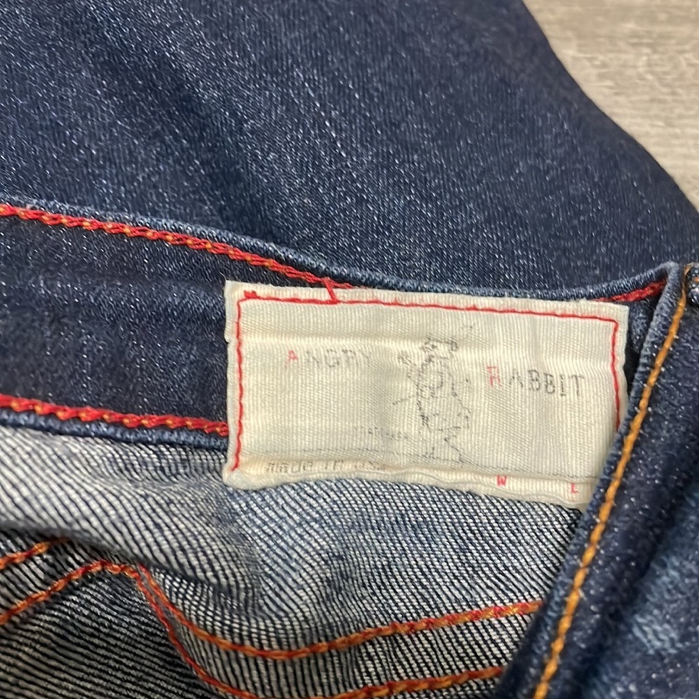Angry Rabbit Jeans Bootcut Size 31 distressed - Picture 6 of 7